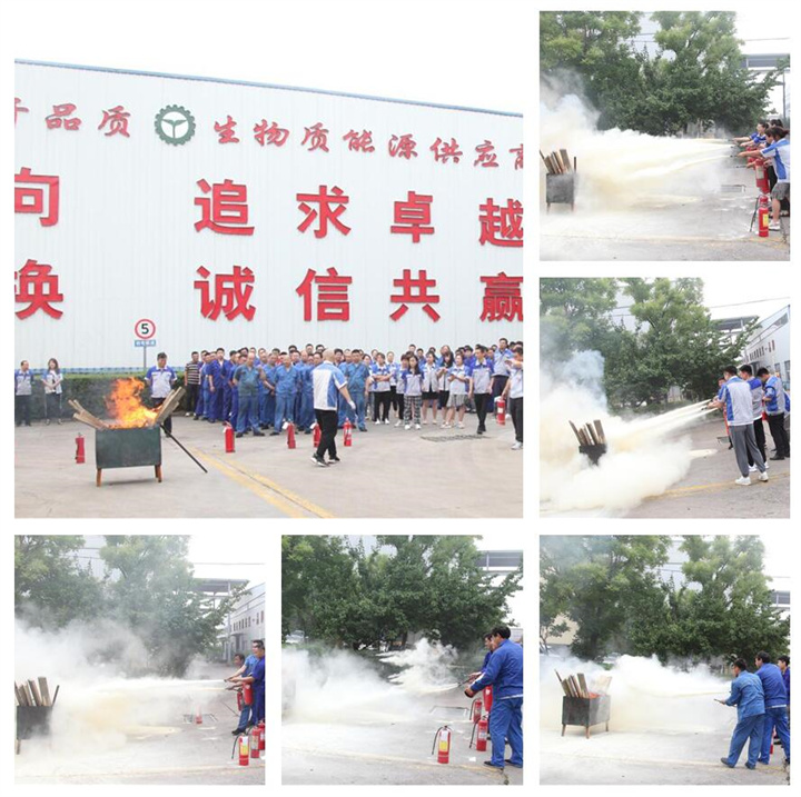 隨后，集團(tuán)消防安全員為廣大職工講解滅火器和消防水槍的使用方法，并現(xiàn)場(chǎng)演示。廣大員工積極參與到教學(xué)演練當(dāng)中，進(jìn)一步鞏固消防培訓(xùn)知識(shí)。